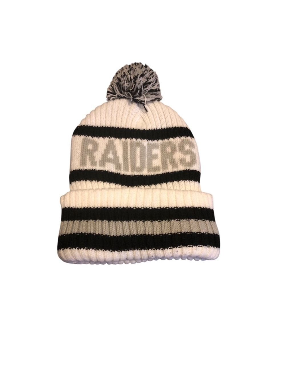 Raiders '47 Driftway Cuffed Knit with Pom. Officially Licensed Gear